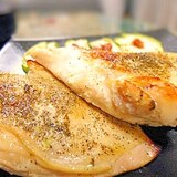 レンジ加熱実験☆鶏胸肉の塩麹山椒焼き